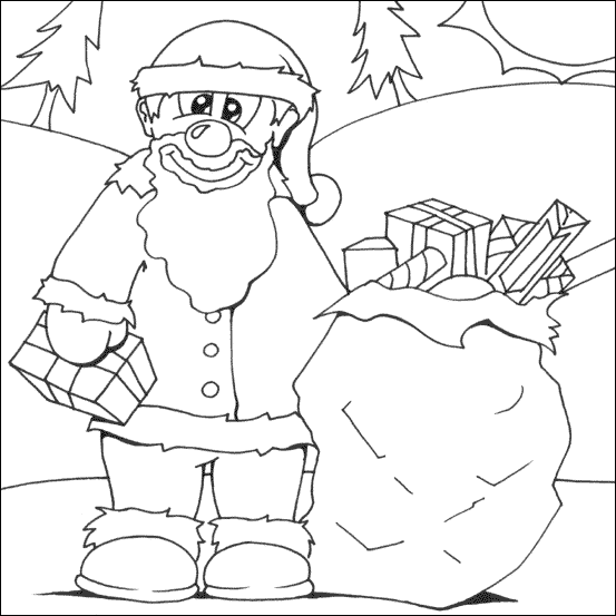 Święty Mikołaj kolorowanki